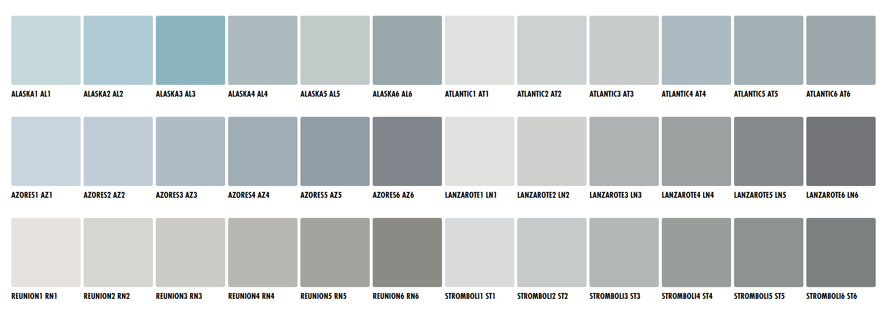 Ceresit CT74 colour chart page 1