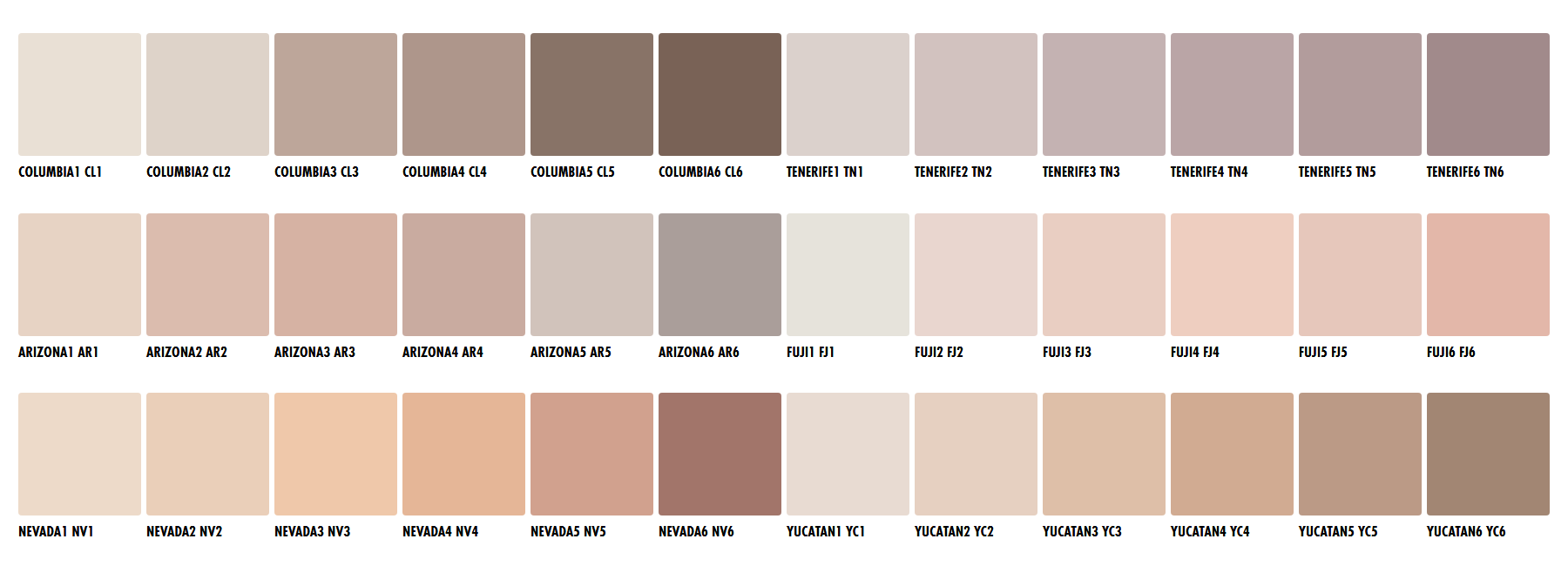 Ceresit CT74 colour chart page 10