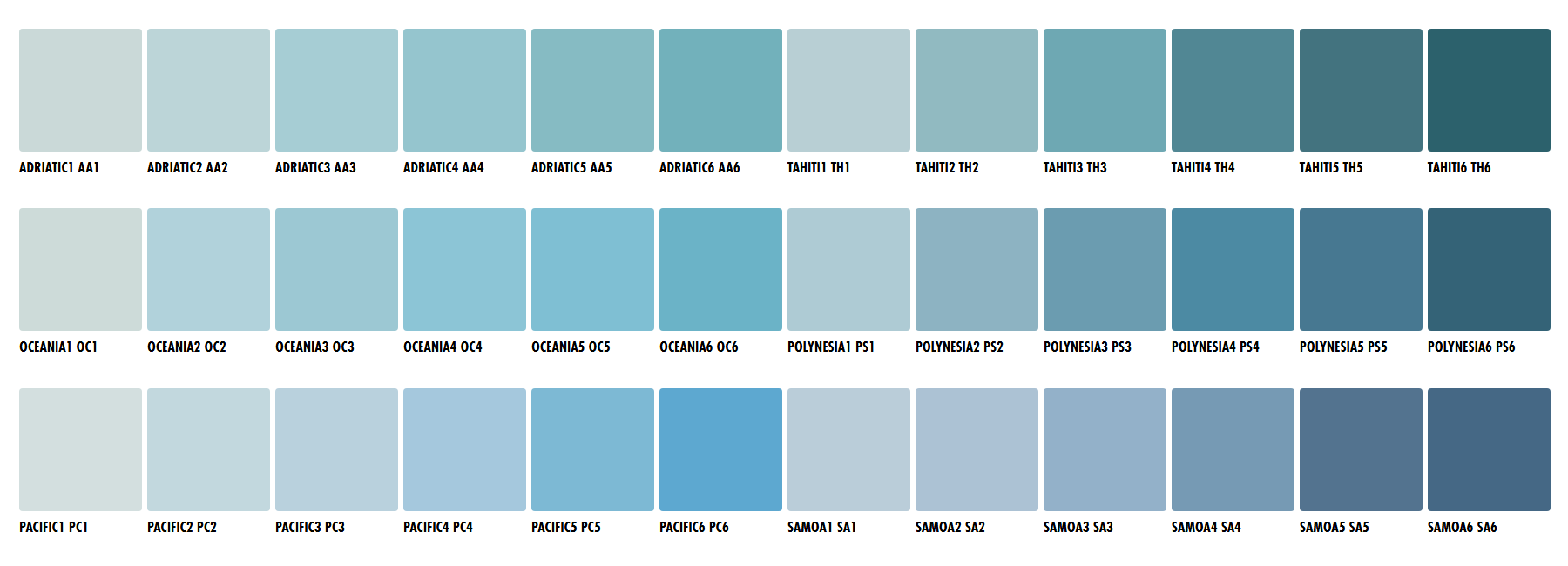 Ceresit CT74 colour chart page 12