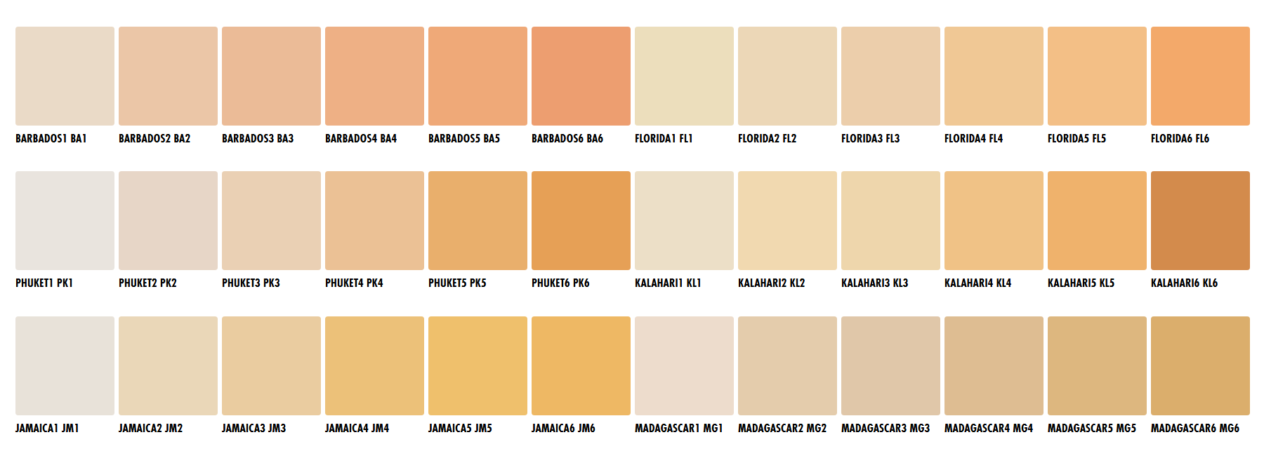 Ceresit CT74 colour chart page 13