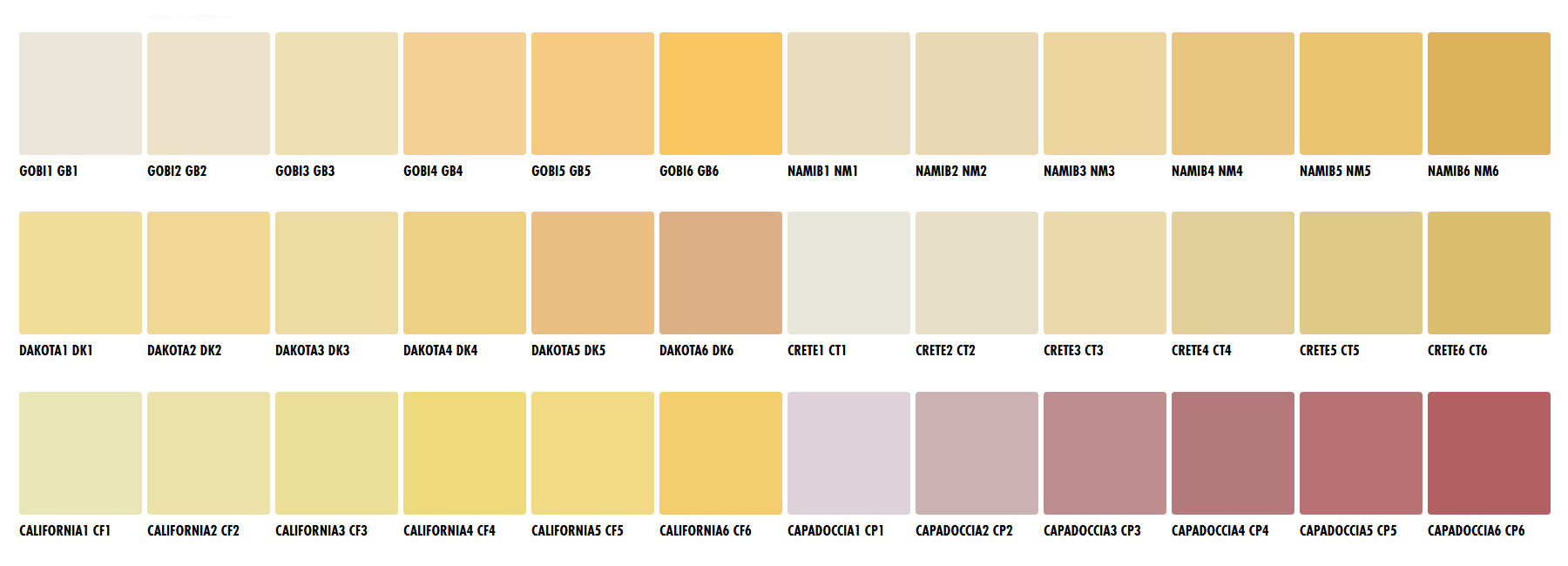 Ceresit CT74 colour chart page 14