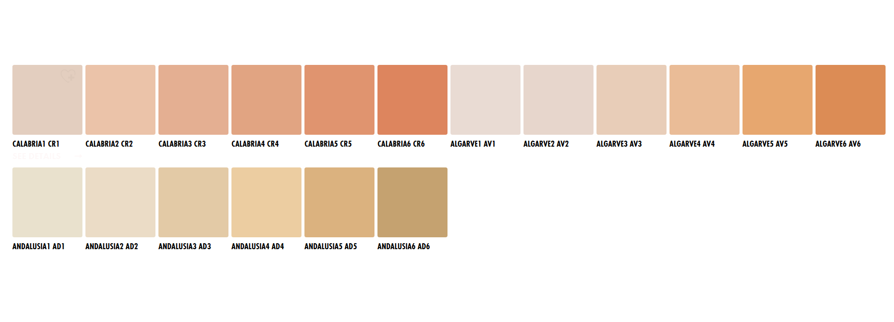 Ceresit CT74 colour chart page 16