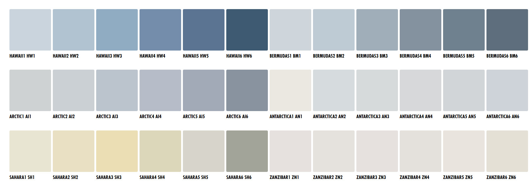 Ceresit CT74 colour chart page 3
