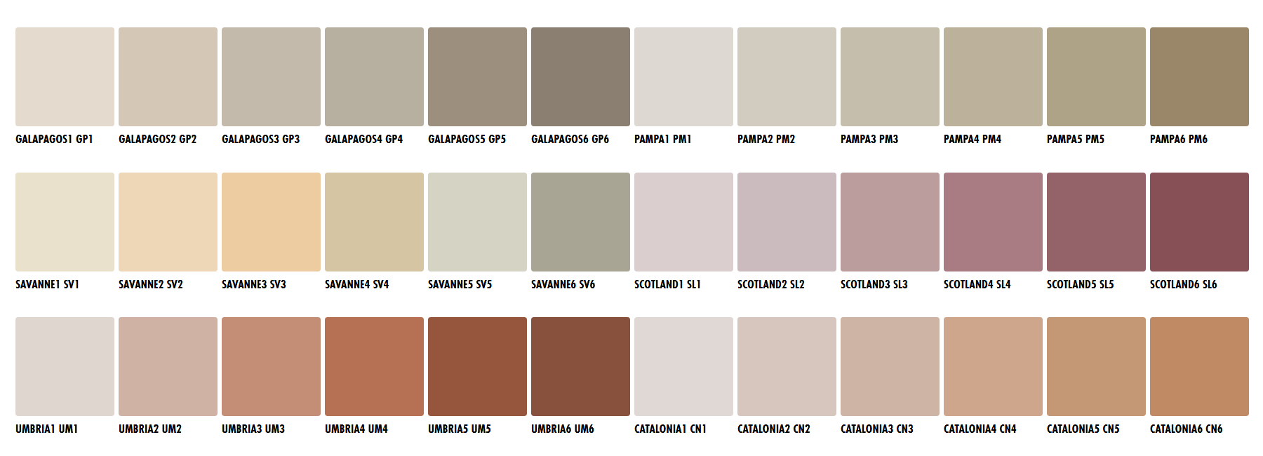 Ceresit CT74 colour chart page 8