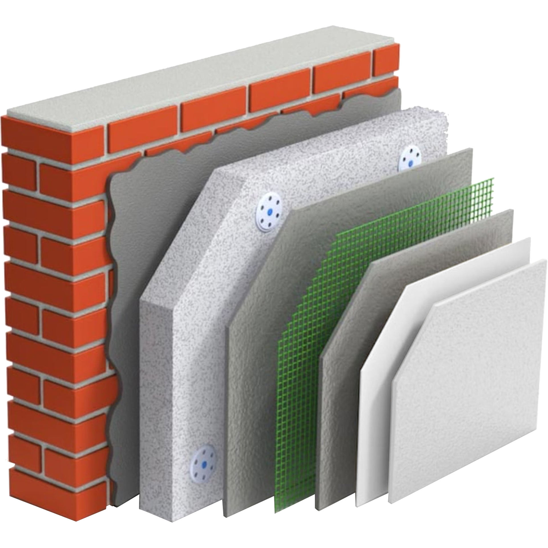 External wall insulation and silicone render finish example